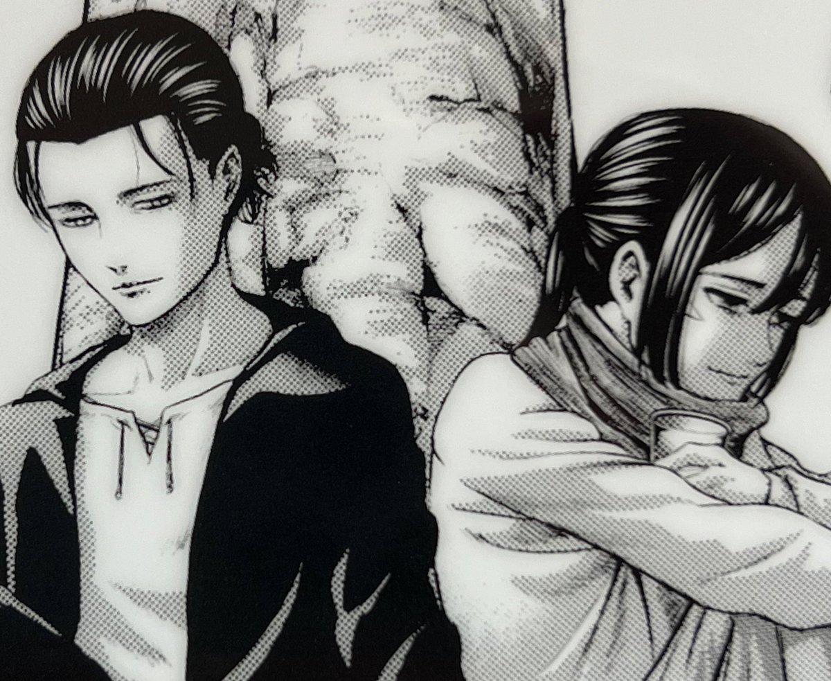 日田行ったど！
梅酒のエレミカ、
エレンはミカサちゃんを静かに見てて、エレンもミカサちゃんも少し微笑んでました。切ない
寂しみとじんわりした温かみがある2人に見えました。
ミカサちゃん、エレンが隣にいるの感じとれてる気がする
あと、エレミカがほんと美人でした