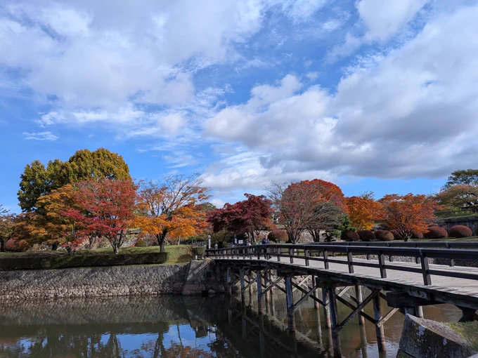 函館旅。五稜郭。紅葉が綺麗でした