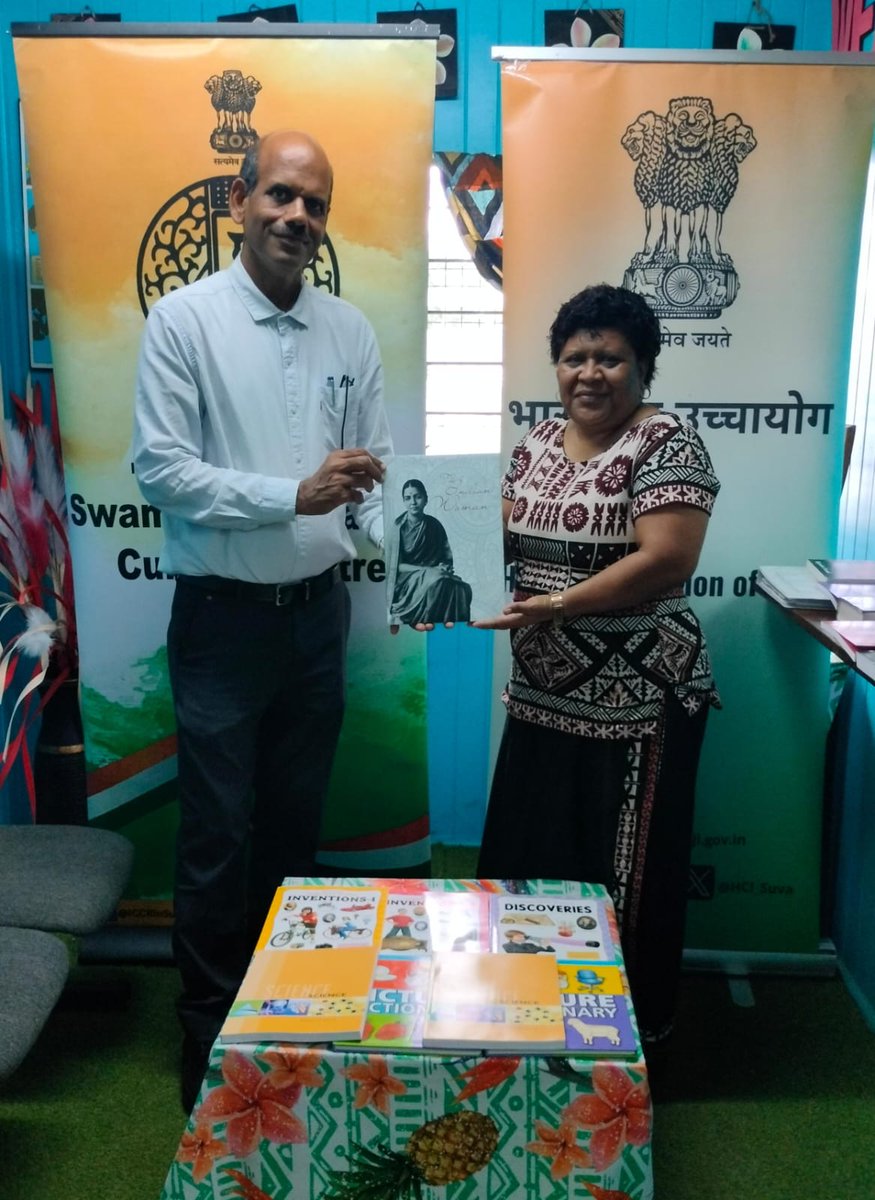 🌈 Inclusion through Education!
<a href="/HCI_Suva/">India in Fiji</a> and <a href="/iccr_suva/">ICCR in Suva</a>, donated books to Marist Champagnat Institute, Suva — empowering special learners and nurturing bonds of friendship between India and Fiji. 🇮🇳🇫🇯
<a href="/HCI_Suva/">India in Fiji</a> <a href="/iccr_hq/">ICCR</a> <a href="/MEAIndia/">Randhir Jaiswal</a> <a href="/DrSJaishankar/">Dr. S. Jaishankar</a> <a href="/diaspora_india/">Diaspora India Connect</a> <a href="/IndianDiplomacy/">Indian Diplomacy</a>