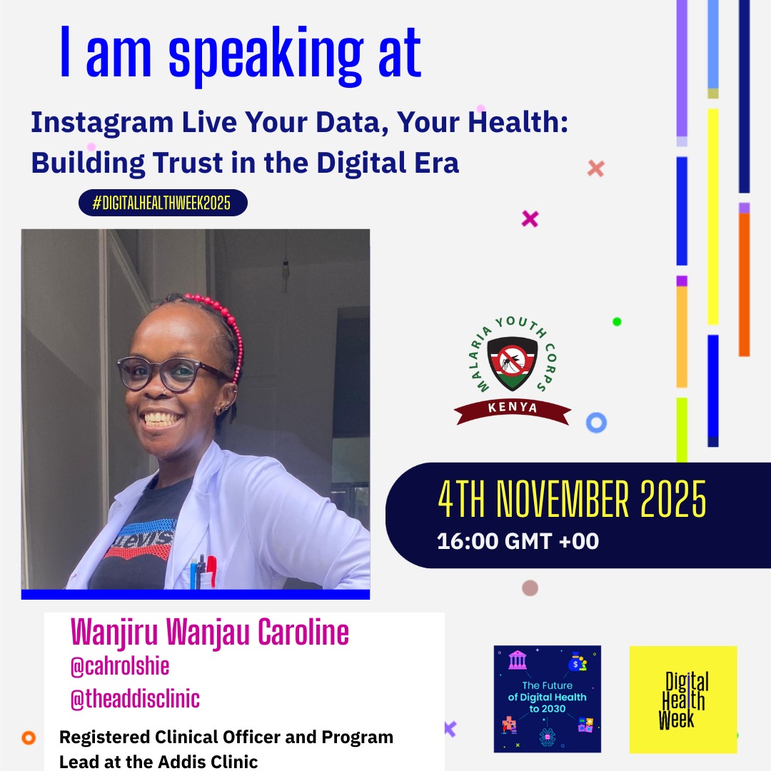 Join us today for an insightful Instagram Live discussion:

Tune in and be part of the conversation on how digital innovation is shaping healthcare and trust in the modern world.

#DigitalHealth #HealthInnovation #ZeroMalariaYouthKE #YourDataYourHealth #HealthTech