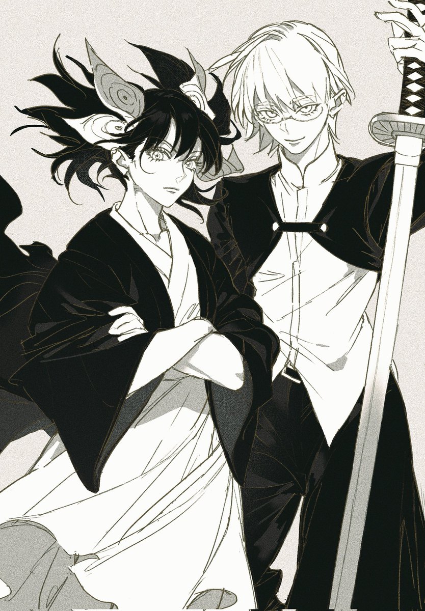 guanguan54's tweet image. 女契約者と女剣士