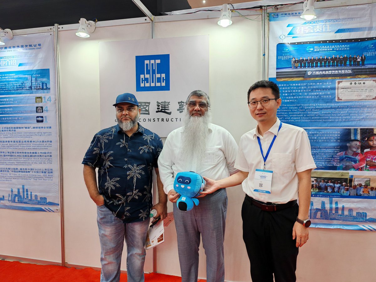 CSCECBDNEWS's tweet image. Recently, CSCEC Bangladesh was invited to join &quot;The Belt and Road Initiative in Bangladesh 2025&quot; exhibition—hosted by the Chinese Embassy in Bangladesh, with 40 Sino-Bangladeshi enterprises participating and drawing local officials, the public and reps for visits.
#CSCEC