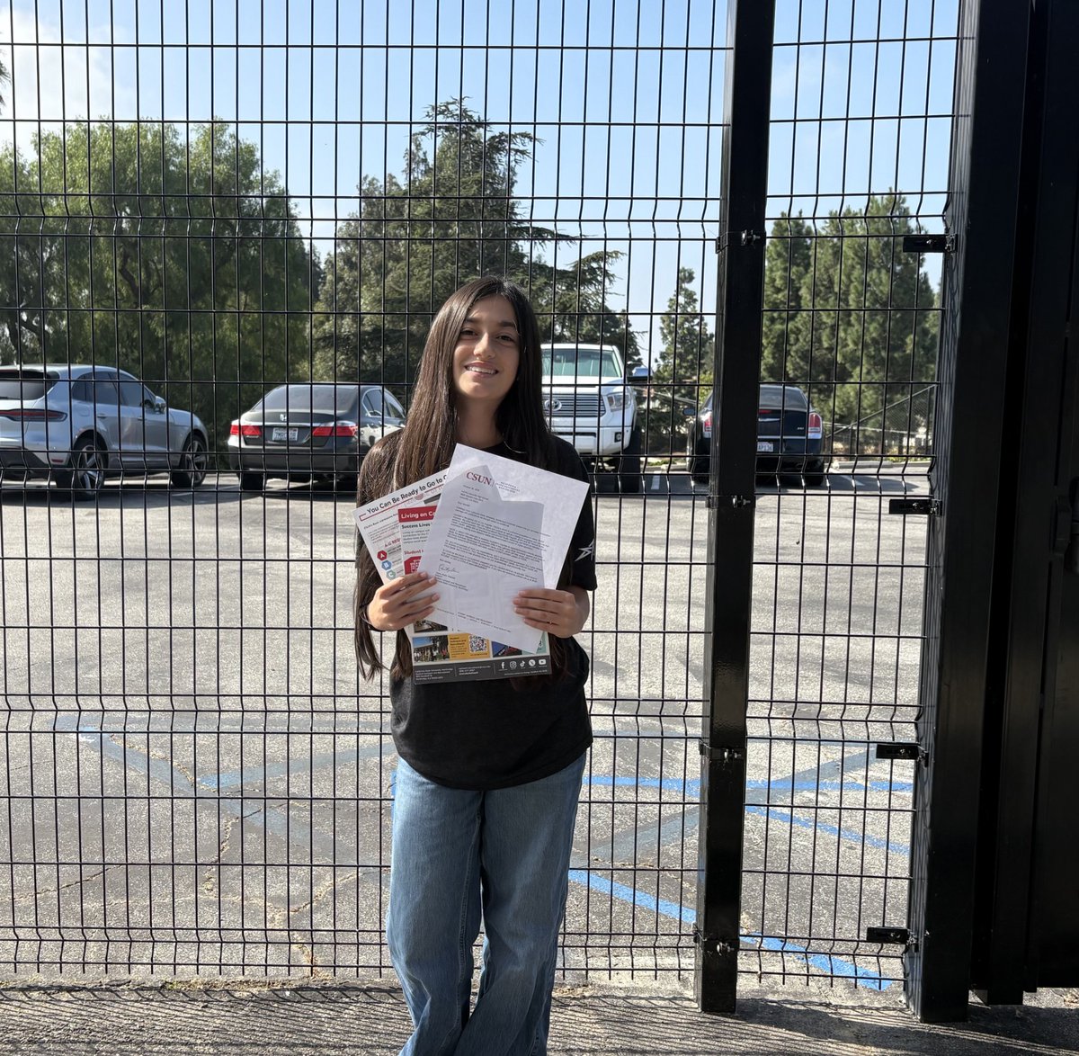 ACHS_AVID's tweet image. AVID Freshman Neelah Nawabi received college information from CSUN!