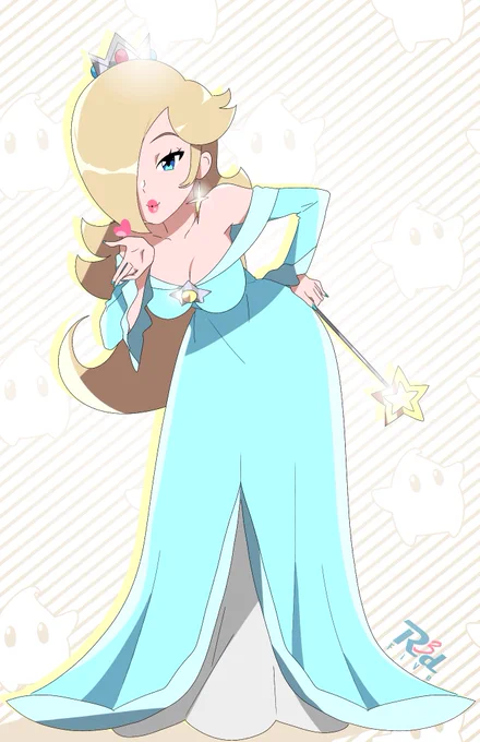 Rosalina kisses face