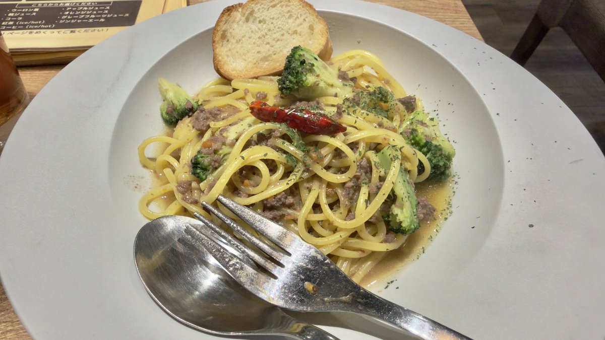 ラーメンかと思った？
残念パスタでした