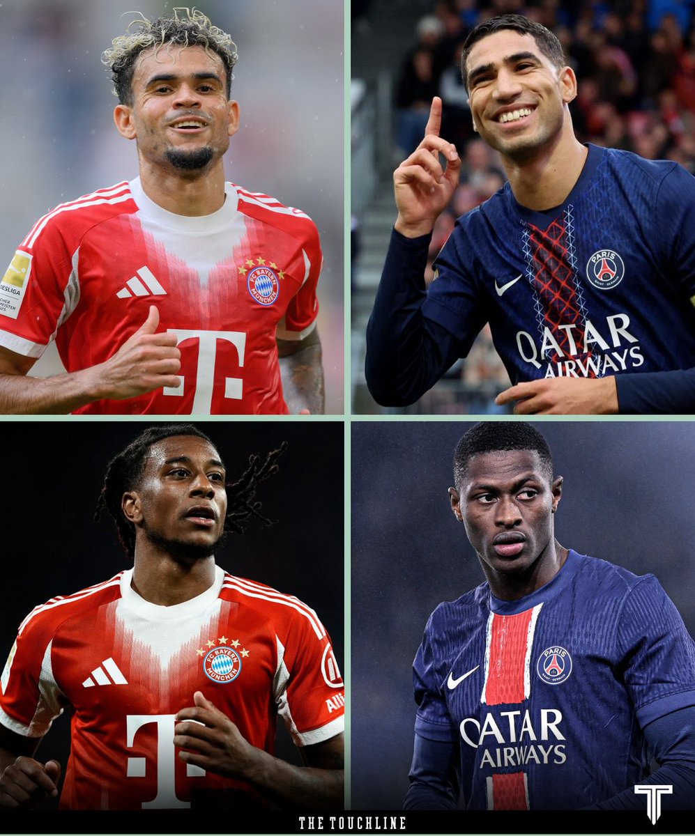 🔥 Today we’ve got Luis Díaz vs Achraf Hakimi and Michael Olise vs Nuno Mendes.

WHAT. A. DUEL! ⚔️