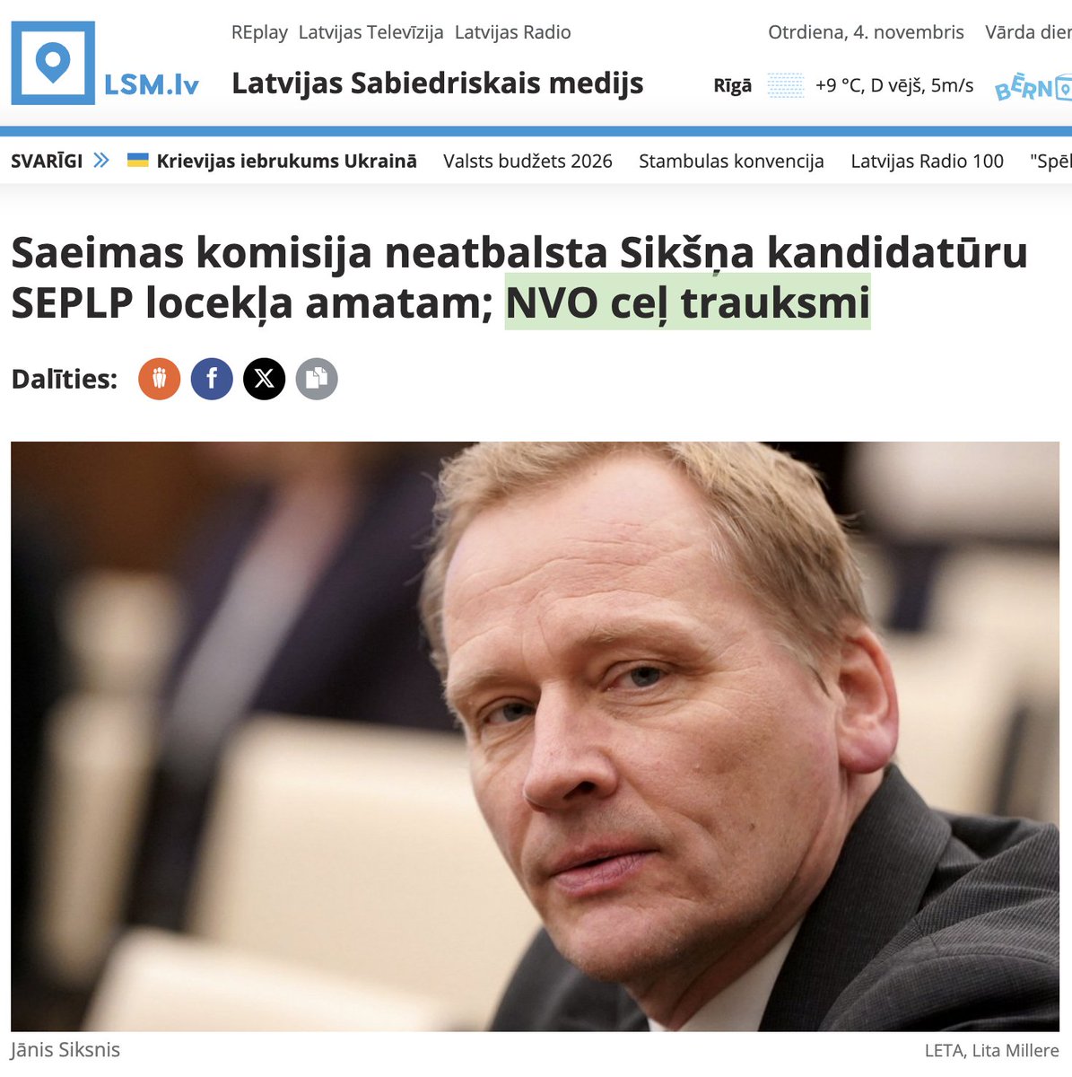 Baisi, ka prokrieviskas personas nevirzīšanu šajā padomē kaut kādas organizācijas dēvē par mēģinājumu mazināt demokrātiju un vārda brīvību.
Tautas reprezentatības Saeimas balsojums ir iedzīvotāju pārstāvnieciskās demokrātijas tieša izpausme!