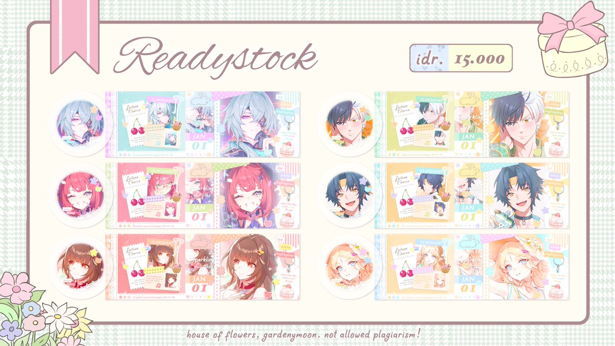 [💌] final line up buat ready stock (4/4) >__<! ada kah yang berminat di tag lagii? taglist sementara ada di rep yah! vanii up hari kamis, 6 Nov oteyyy 🐇💗🌷
