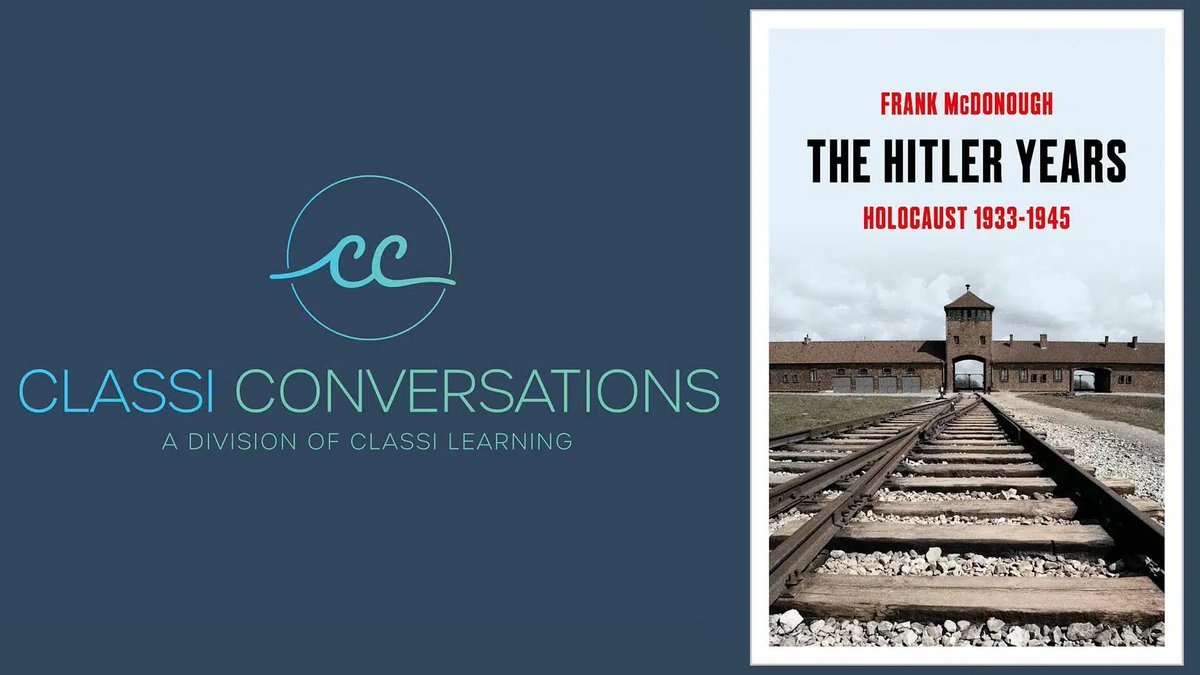 classilectures's tweet image. Nov 30! Helen Fry in Conversation with Frank McDonough on “The Hitler Years/Holocaust 1933–1945”.

Bestselling historian Frank McDonough examines Nazi Germany’s final years—tracing how its ideology spiralled into genocide: bit.ly/3KSFkdy