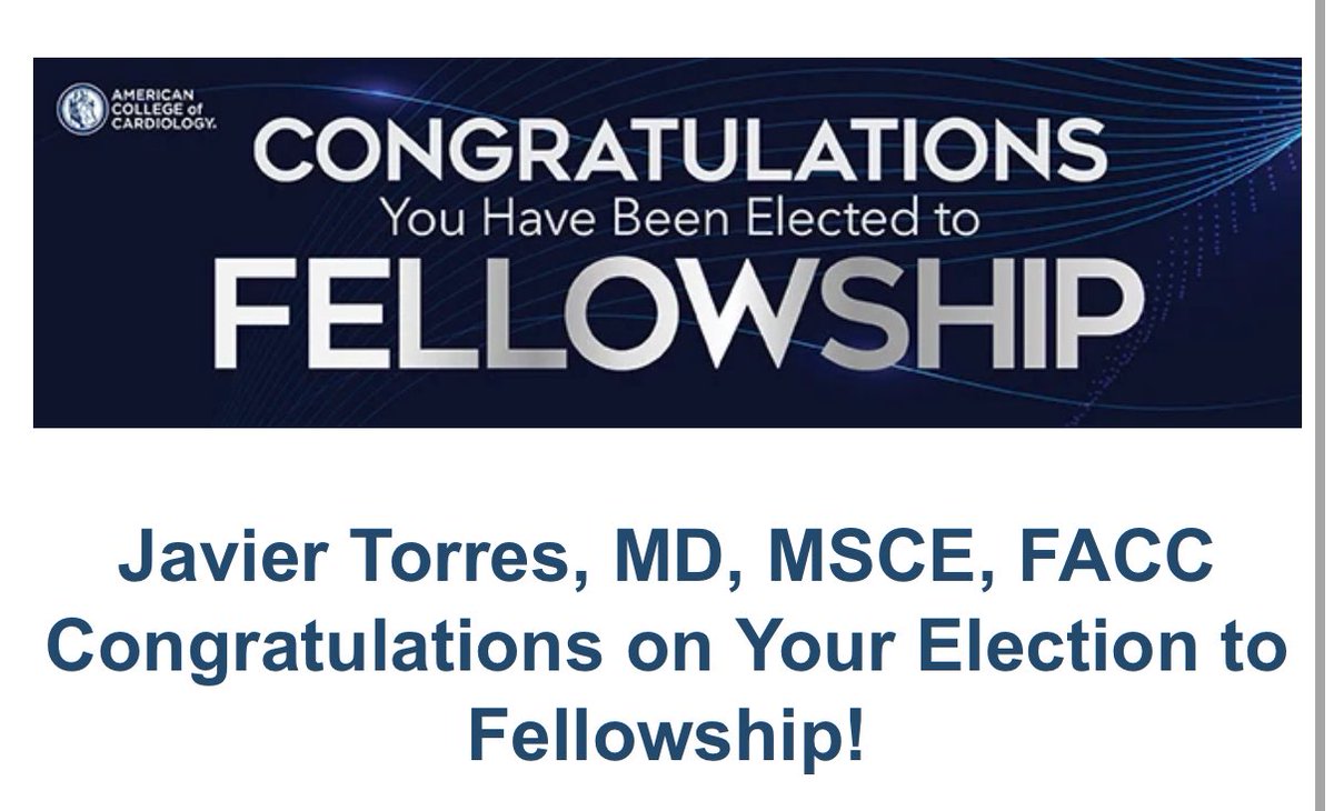 torres_valj's tweet photo. Honored to have been elected Fellow of the American College of Cardiology. This achievement reflects the unwavering support of colleagues and mentors who have been instrumental in my journey. 
Committed to advancing excellence  in cardiology.
@ACCinTouch #FACC 🇵🇪❤️ https://t.co/BZoUS1041B