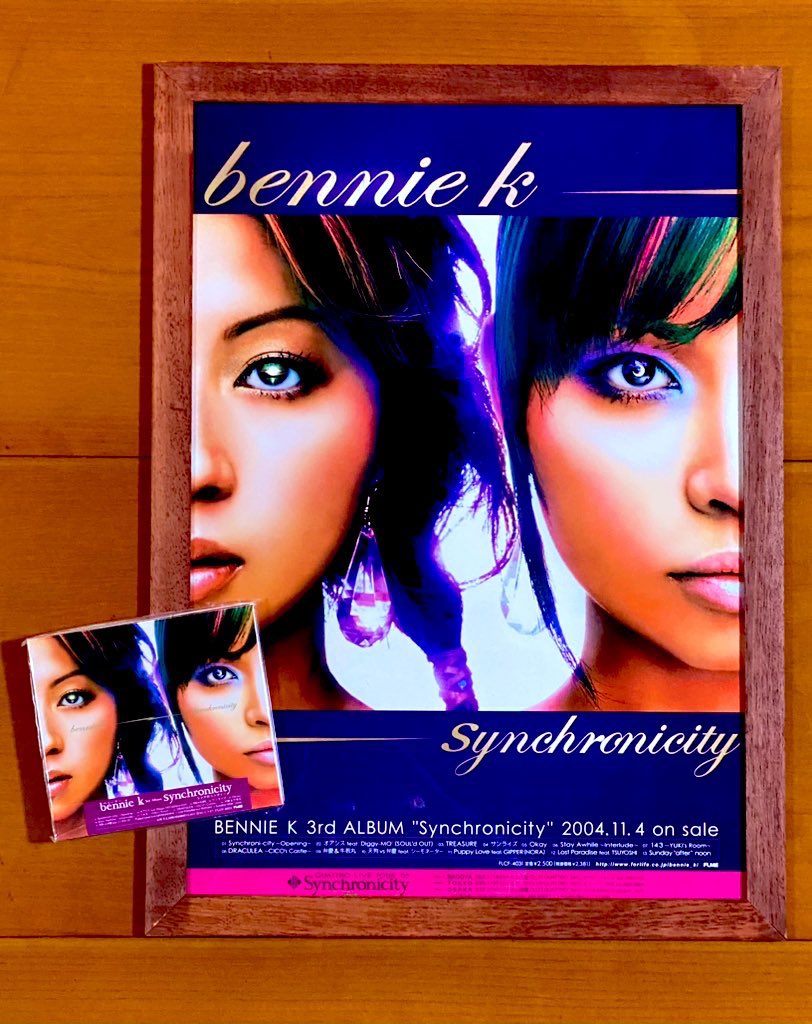 astromaniax26's tweet image. 本日で発売から21年！

2004年11月4日 発売

【Synchronicity/BENNIE K】

告知ポスター（B3）とCD

オリコン最高5位

よく聴いたアルバム♪

「サンライズ」
「オアシス Feat. Diggy-MO'」
収録

#BENNIEK
#Synchronicity 
#3rdアルバム
#フォーライフ
#HipHop
#ポスターとCD