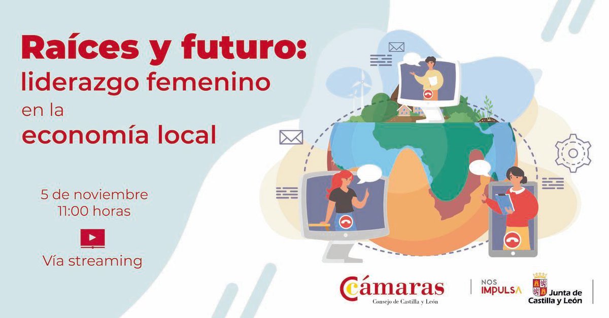 🚨Recuerda inscribirte en la jornada de <a href="/camarascyl/">Consejo de Cámaras de Comercio CyL</a> y @camara_Segovia para conocer las experiencias profesionales y empresariales de mujeres de #CyL que lideran en la economía local.
Con la colaboración de <a href="/familiacyl/">Paula Calderon</a>.
📆Mañana 11:00 hs
¡Te esperamos! 👌
camarascyl.es/jornada-raices…