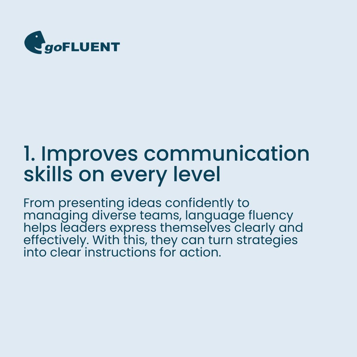 gofluent's tweet image. Ever wonder what all great leaders have in common? It’s #communication skills. 🌍

See how #languagetraining helps leaders connect, inspire, and lead global teams.