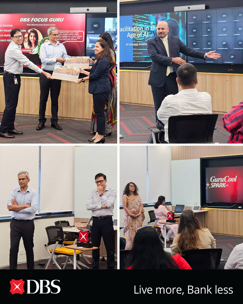 #DBSBankIndia team came together for GuruCool Sparks 2025 – a special event dedicated to expressing our heartfelt gratitude to the incredible subject-matter experts who make our knowledge-sharing culture thrive.

With 75+ trainers contributing over 1,600 hours of facilitation,