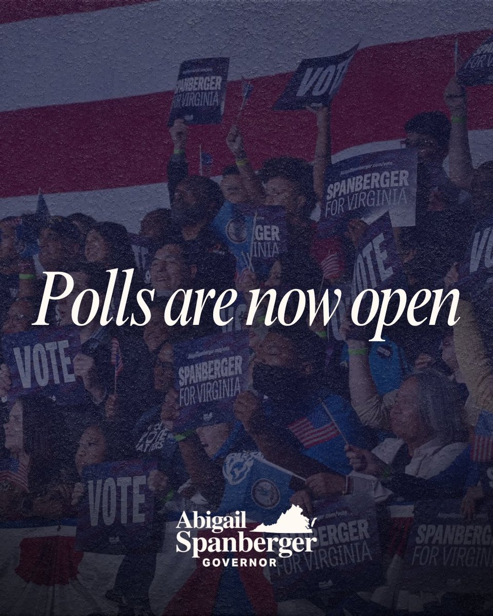 If you’re reading this, polls are OPEN!

If you haven’t voted yet in this election, take some time today to make your voice heard! Find your polling location: abigailspanberger.com/vote.