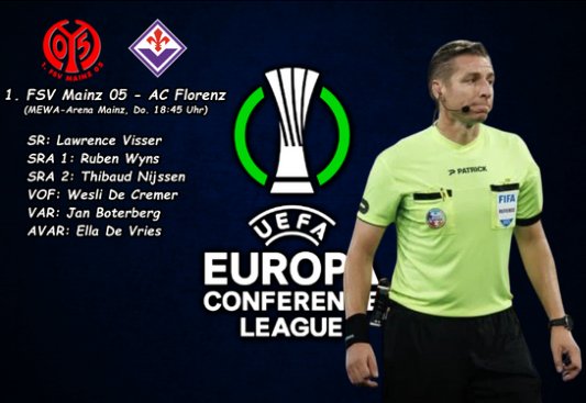 Lawrence Visser pfeift die Conference League-Partie #M05ACF