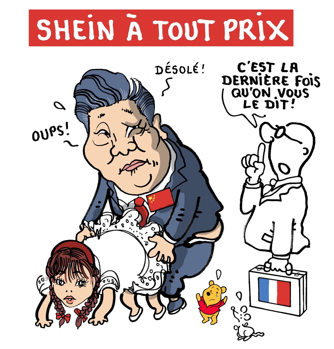 Le scandale des poupées sexuelles à caractère pédopornographique.