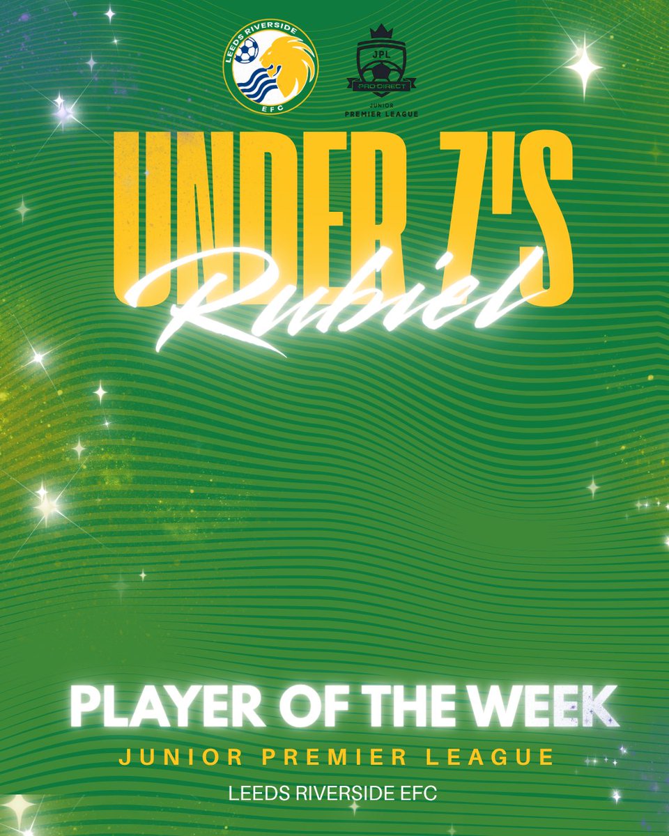 LeedsRiverside's tweet photo. 🌟⚽️ PLAYERS OF THE WEEK! ⚽️🌟

Massive shoutout to our @LeedsRiversideEFC stars 👏

🔥 U7s: Rubiel
🔥 U8s: Frankie
🔥 U9s: Arian
🔥 U10s: Leo

Outstanding effort, teamwork &amp; attitude on and off the pitch! 💪⚽️

#LeedsRiversideEFC #PlayerOfTheWeek  #TeamSpirit https://t.co/J3W2D3K8c8