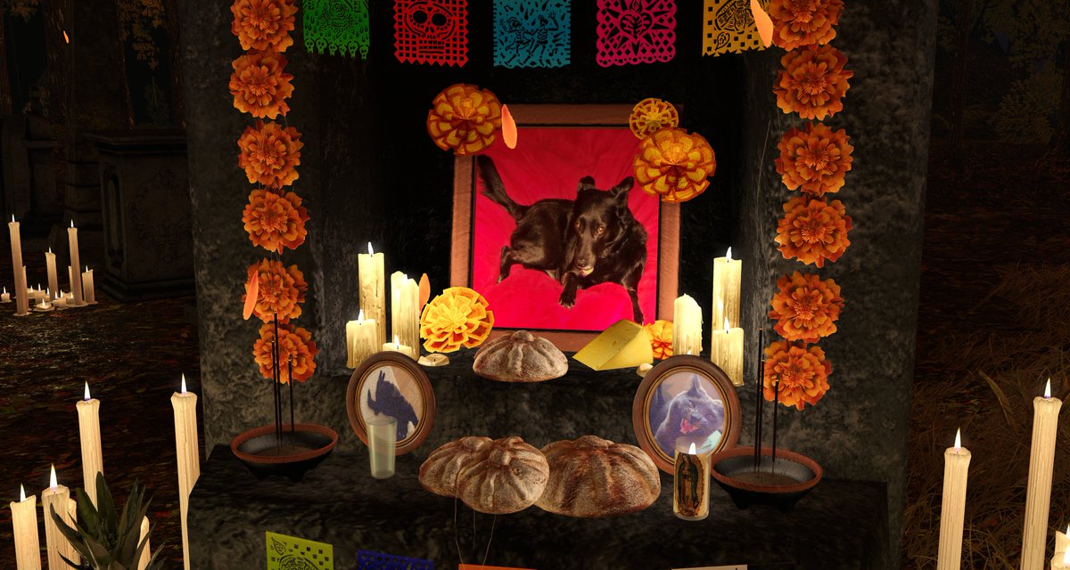 Some highlights from this year's Día de los Muertos build, that I liked so much I'm just keeping it around forever now.
It makes me feel at home.