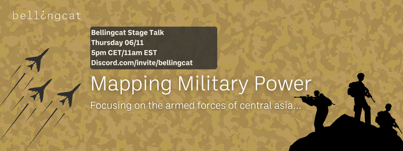 How do experts measure military power? 🪖
<a href="/MikeHilliardAus/">Michael Hilliard</a> is the Director of Defence &amp; Security Analysis for the <a href="/OxusSociety/">The Oxus Society for Central Asian Affairs</a>. Join us on Thursday, 5pm CET/11am EST, as we unpack their work mapping the armed forces of Central Asia. discord.gg/bellingcat?eve…