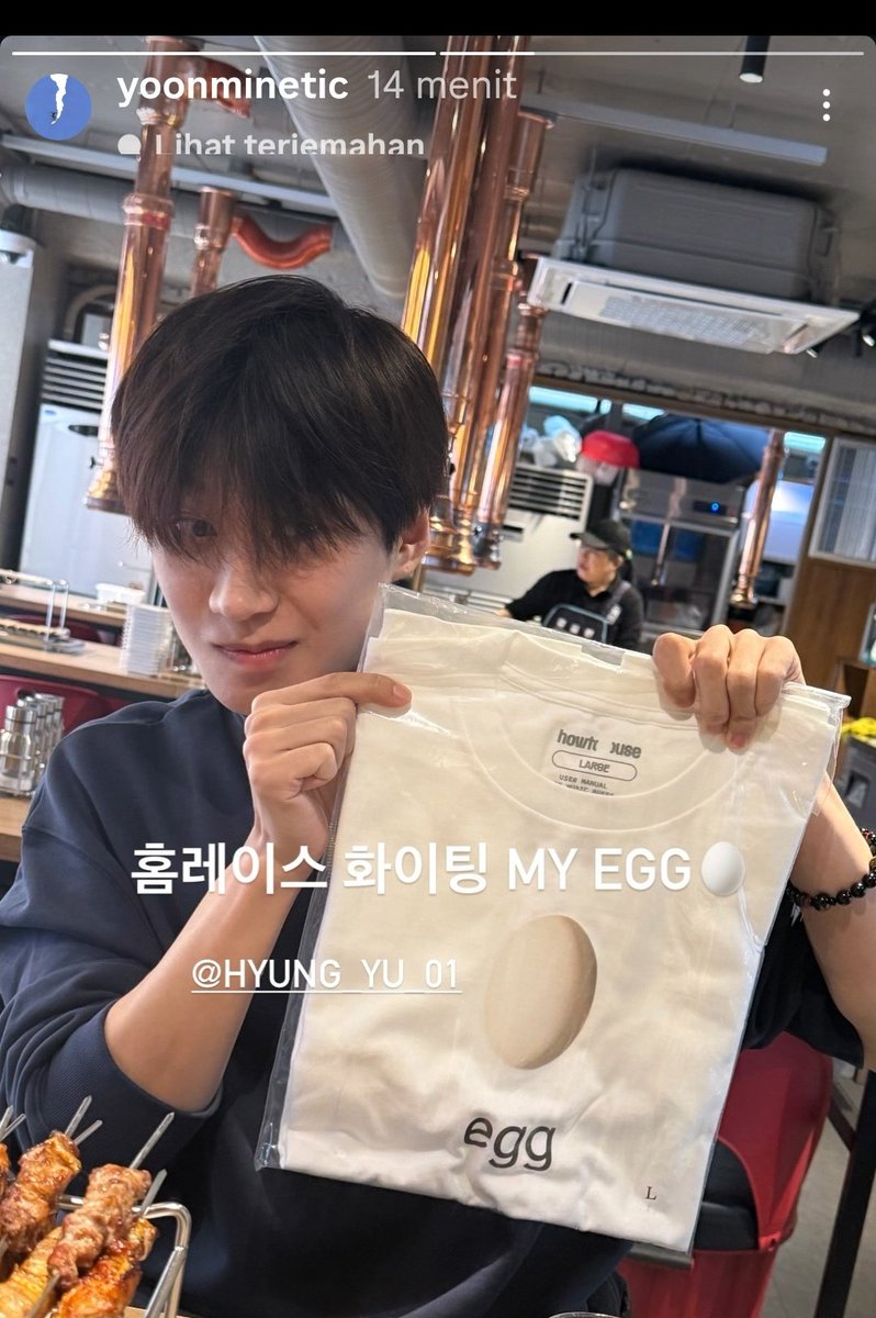 HengyuNationID's tweet photo. 251104 | Yoonminetic update Instagram with Sun Hengyu. 

"Semoga sukses untuk Home Race-nya, my egg" 

cr : yoonminetic 

#SUNHENGYU #YOONMIN https://t.co/PZqfwaP9CT