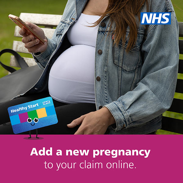 More than 10 weeks pregnant and claiming NHS Healthy Start? 💙

You can now add your pregnancy online, no need to call!

It’s quick, easy and helps make sure you don’t miss out on payments. 💳
Visit: healthystart.nhs.uk/update-your-de…