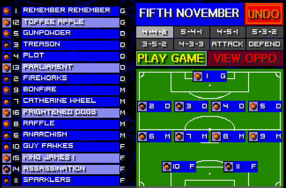 SensibleSWOS's tweet image. Remember, remember the 5th of November

#retrogaming #retrogamer #gaming #gamersunite #GuyFawkes #November #fireworks #retro #football #SensibleSoccer #90s #nostalgia #treason #amiga #commodore #MegaDrive #SNES #remember