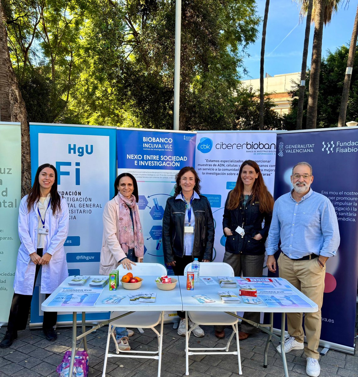 rvbiobancos's tweet photo. 📍¡Ya estamos en la XIII Jornada del Paciente del @HGUVALENCIA!

Desde la @rvbiobancos te esperamos en nuestra mesa informativa 💙
¡Acércate a conocernos y descubrir todo lo que hacemos!

#JornadaDelPaciente #Salud #biobancos #paciente https://t.co/3ZGJHYl8uG