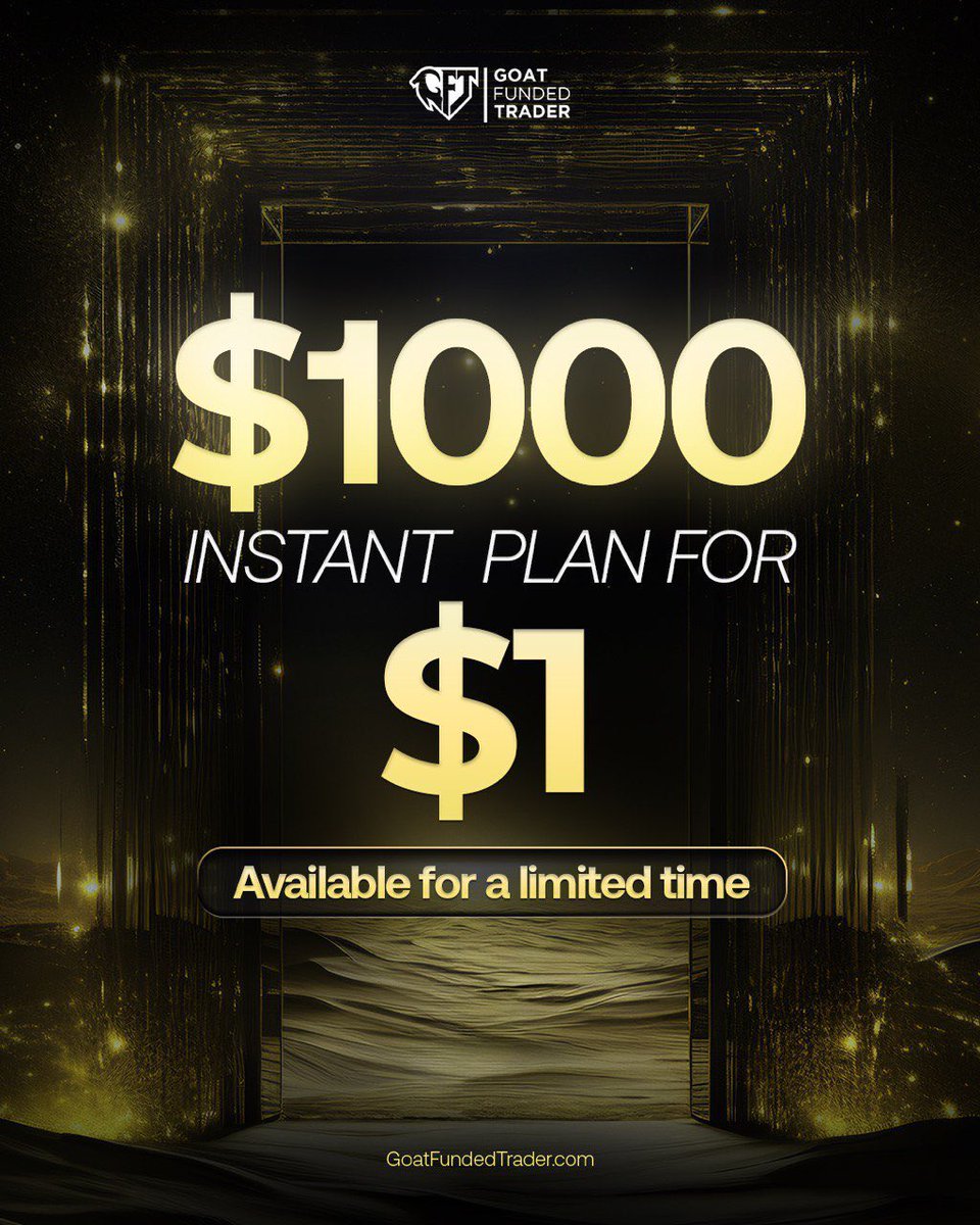 Good morning traders🫡

GFT brought one of the most sorted after type of account back for you💯

✅ $1 for $1000 Instant Plan
✅ 7 days only
✅ Max 10,000 users per country
✅ New costumers only

No delays, no challenges, no evaluation!

Get funded instantly and start trading now