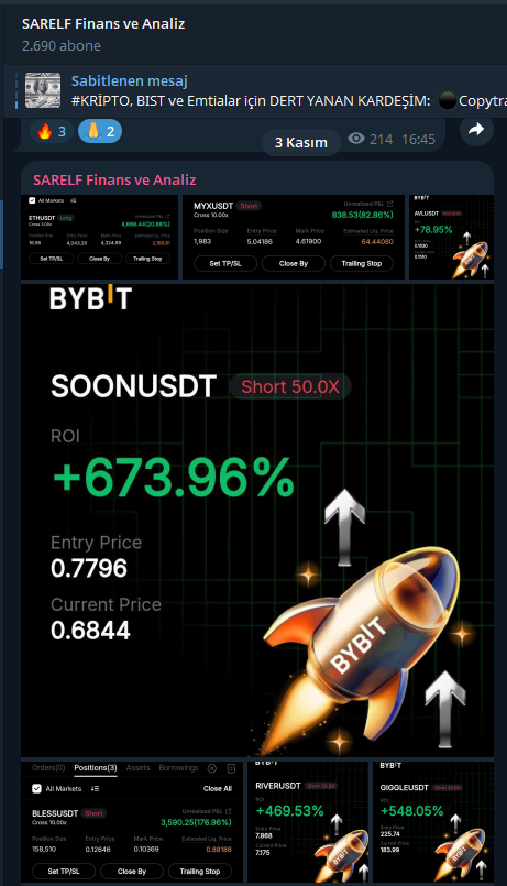 Piyasada 30 milyondan fazla coin varken bazı fenolar da 100X vaatleriyle long açtırıp milleti silkeliyor.

Hala da inanıyorlar takip ediyorlar. 
Son 1 tek stop işlemimiz oldu o da long işlem EIGEN

Spot sepet başka kaldıraç başka hala bunu ayırt edemediniz

#bitcoin #ethereum