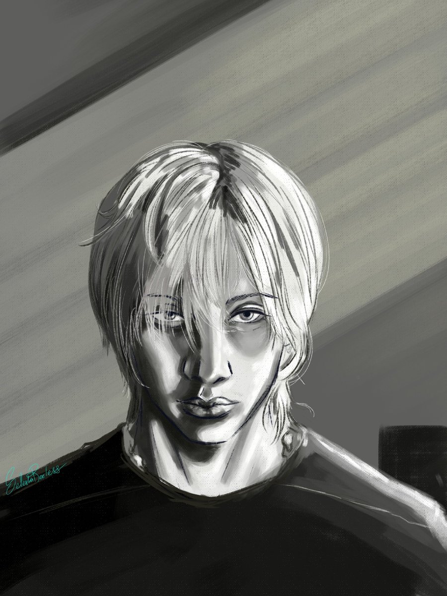 Aaaah, sorry, I'm a bit swamped with school and work assignments😒 I don't even have time to draw properly, sigh😮‍💨 
Last night I got around to the wonderful Bang Chan, so here it is✨
 #straykids #skz #bangchan #hyunchan #SelestaRecless #Doit #Do_it