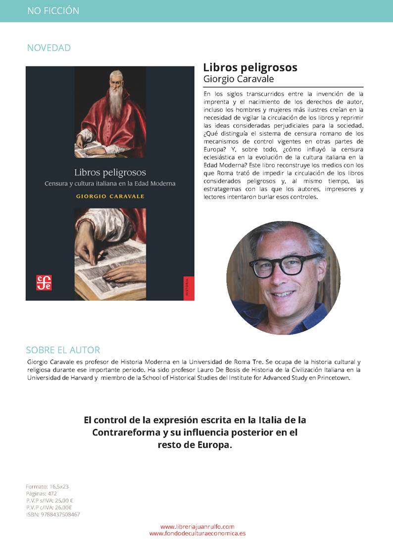 Saludamos la traducción al español de la presente obra de <a href="/giorgiocaravale/">giorgio caravale</a>, publicada por <a href="/FCEEspana/">FCE España</a>