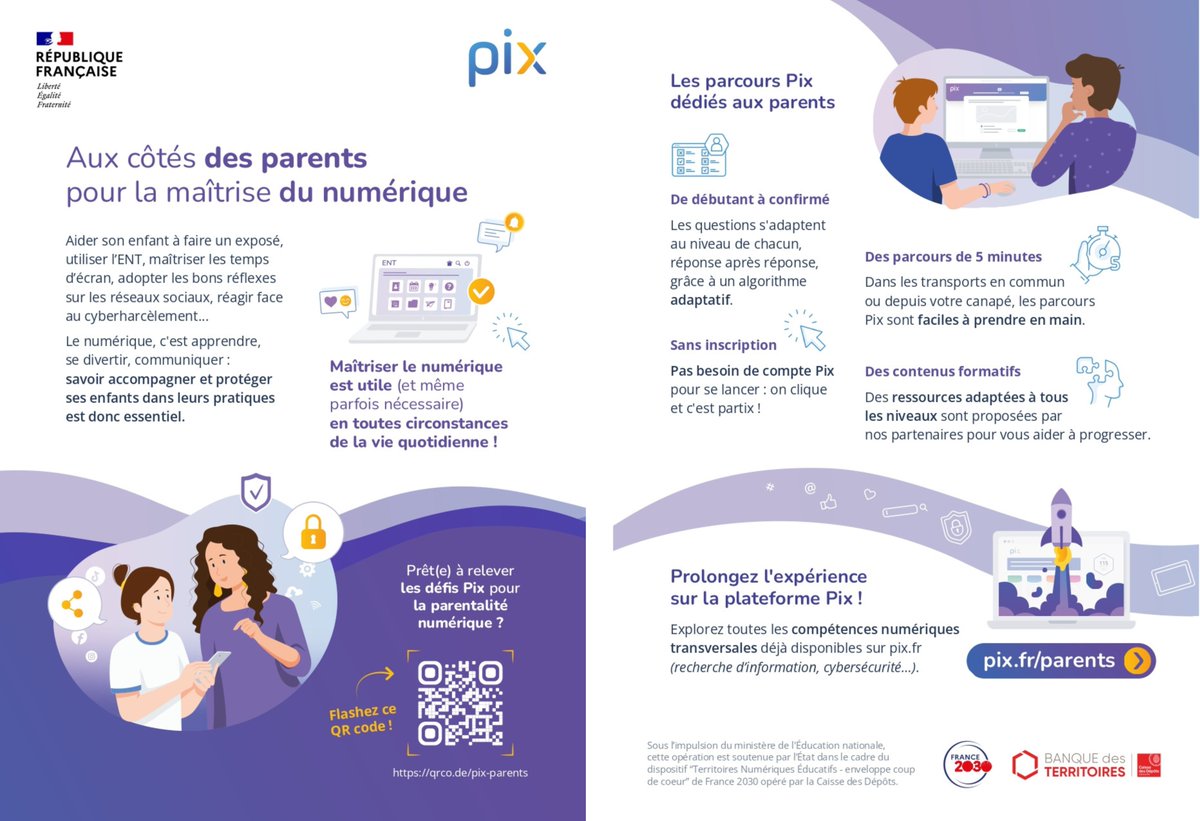 dane_nancy_metz's tweet image. Parents,
Vous vous posez des questions sur le #cyberharcèlement ? Comment réagir ? Comment mieux protéger votre enfant ?
Les parcours #Pix sont là pour vous accompagner en fonction de chaque situation.
👉 bit.ly/4qcwhnM
#NAH 
#pixparents
#France2030
#parentaliténumérique