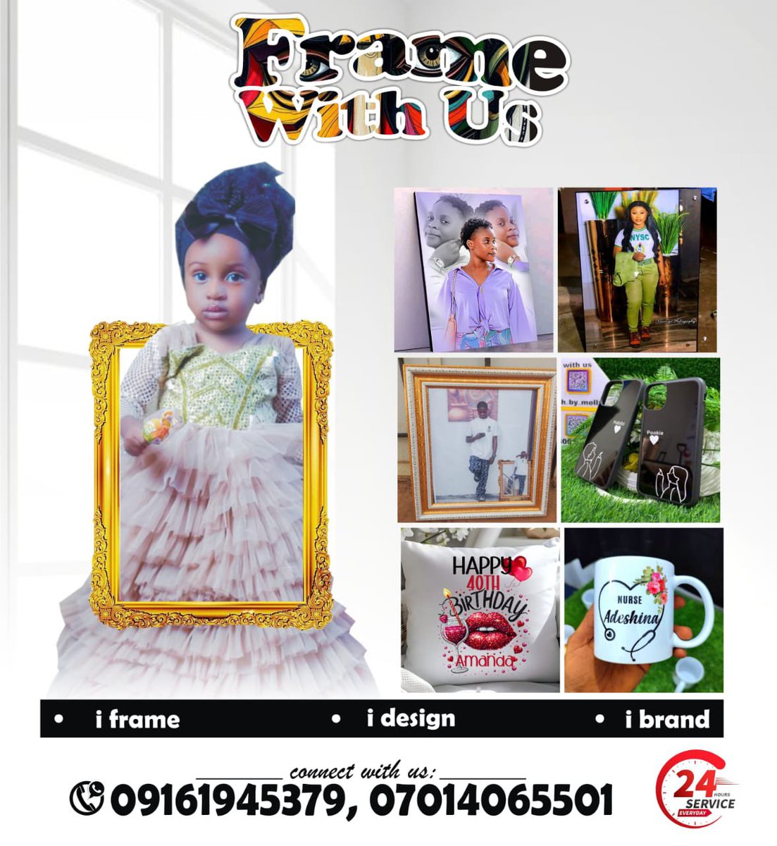 I design 🧑‍💻 I frame 🖼 I brand 
Pls make Una help your small boy business grow