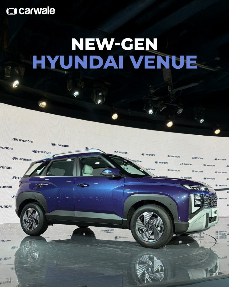CarWale's tweet photo. The New Hyundai Venue Facelift has arrived — bolder, sharper, and more feature-packed than ever! 💥
✨ Swipe through to explore every angle of the 2025 Venue!
#hyundai #venue #hyundaivenue #cwphotos #cars #automobiles #carupdates #automobileupdates #carimages #carphotos https://t.co/UFLxBXGjk9