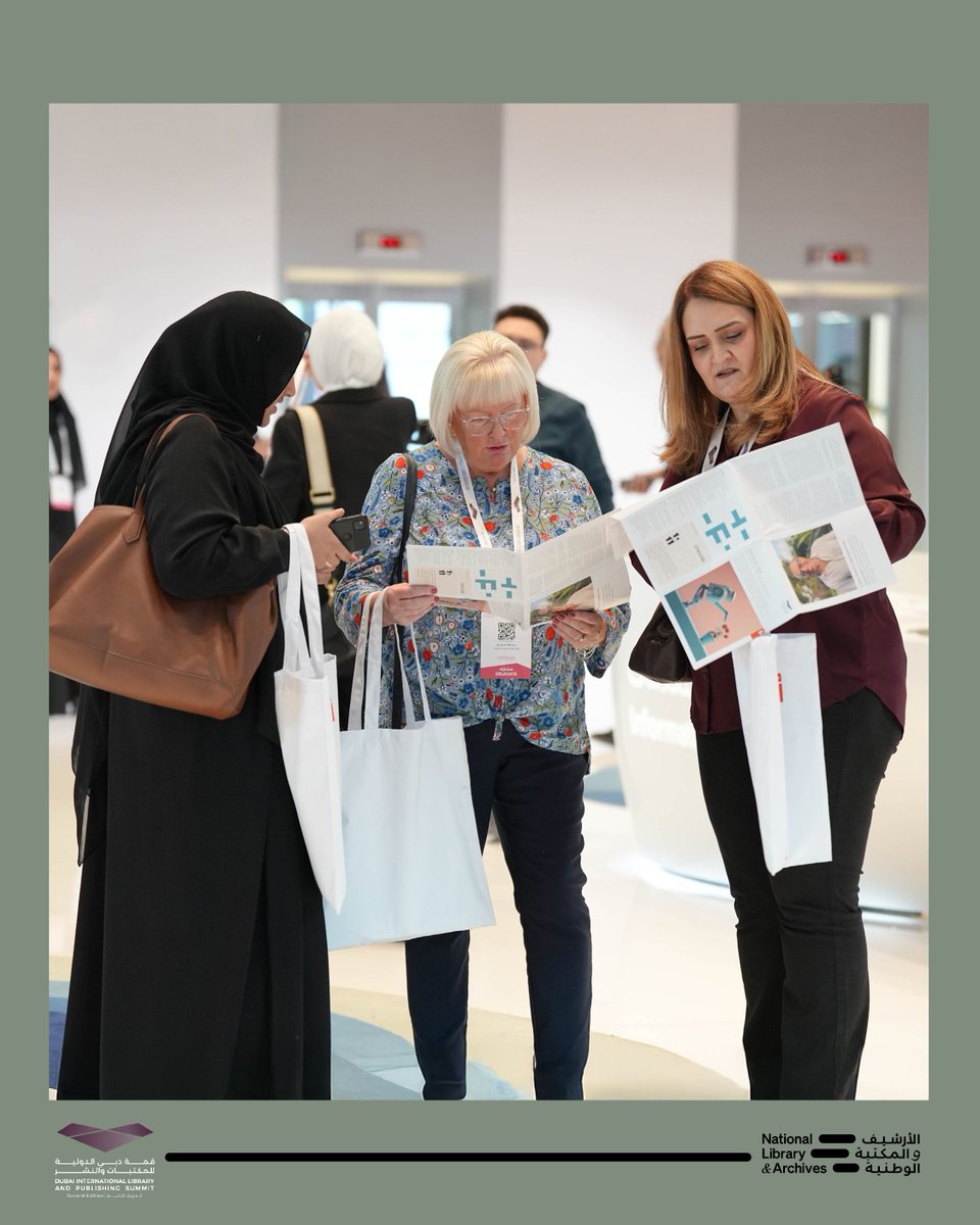 Nlauae's tweet image. The NLA Showcases Its Cultural Role at the Dubai International Library and Publishing Summit 2025

The #NationalLibraryandArchives participated in the #DubaiInternationalLibraryandPublishingSummit2025, where it highlighted its initiatives in documenting knowledge, preserving…