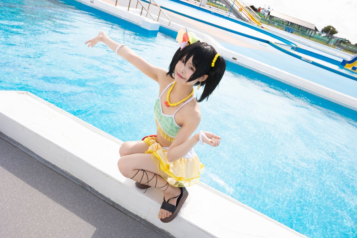 masiro_niko's tweet image. コスプレ
ラブライブ　矢澤にこ
夏色えがおで1,2,jump❣
ミラージュで夏色できて楽しかった✨
#コスプレ #こすみら