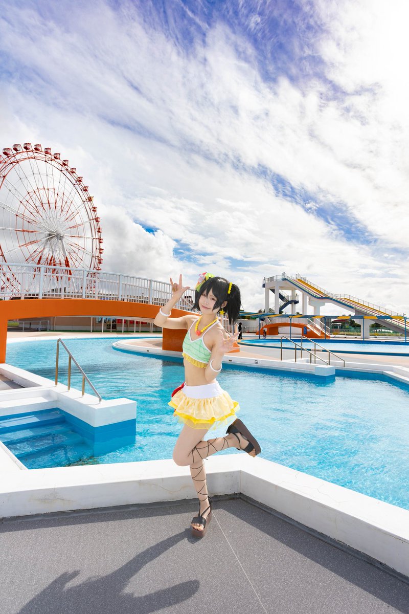 masiro_niko's tweet image. コスプレ
ラブライブ　矢澤にこ
夏色えがおで1,2,jump❣
ミラージュで夏色できて楽しかった✨
#コスプレ #こすみら