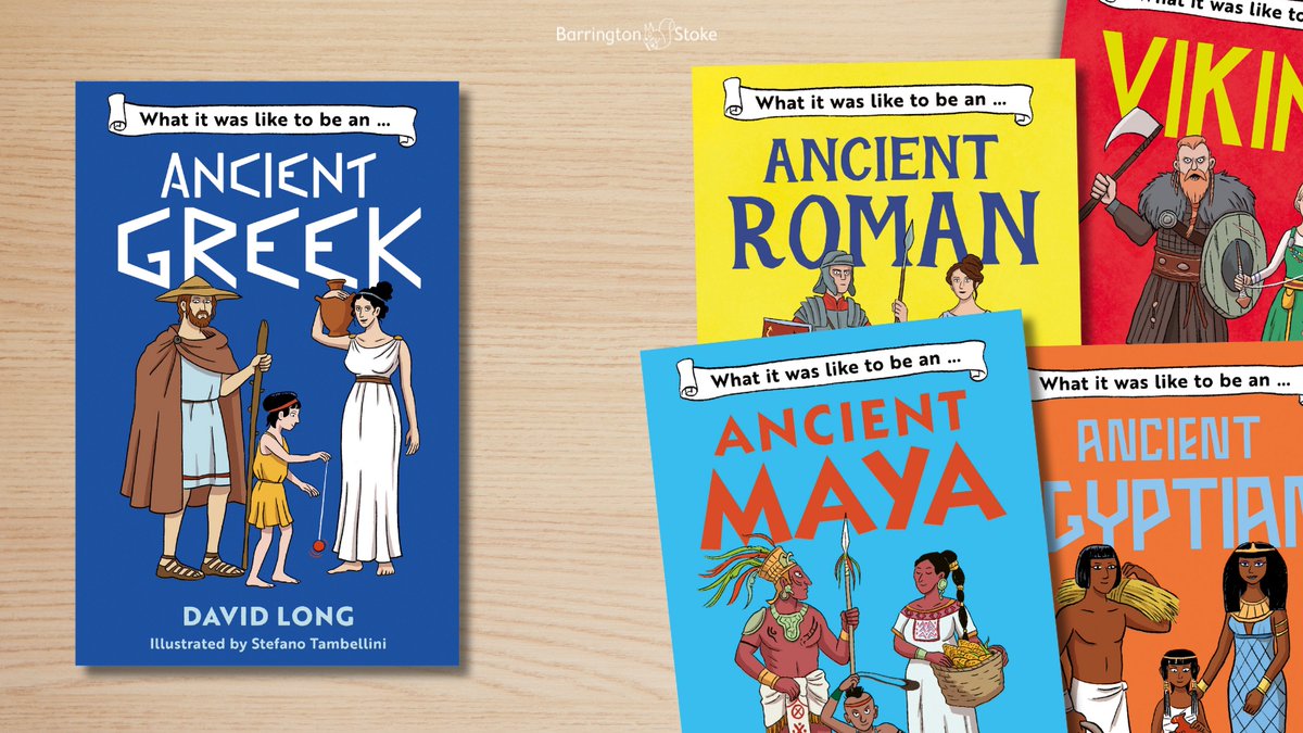 BarringtonStoke's tweet photo. It's #NonFictionNovember! #DavidLong and #StefanoTambellini bring our ancient civilisations to life in the 'What It Was Like to be' collection - "A top class series from a dynamic writing and illustration duo" @leponline Check out the whole series at: https://t.co/iYJvvOXZVQ #NFN https://t.co/Hbd6BJdR1O