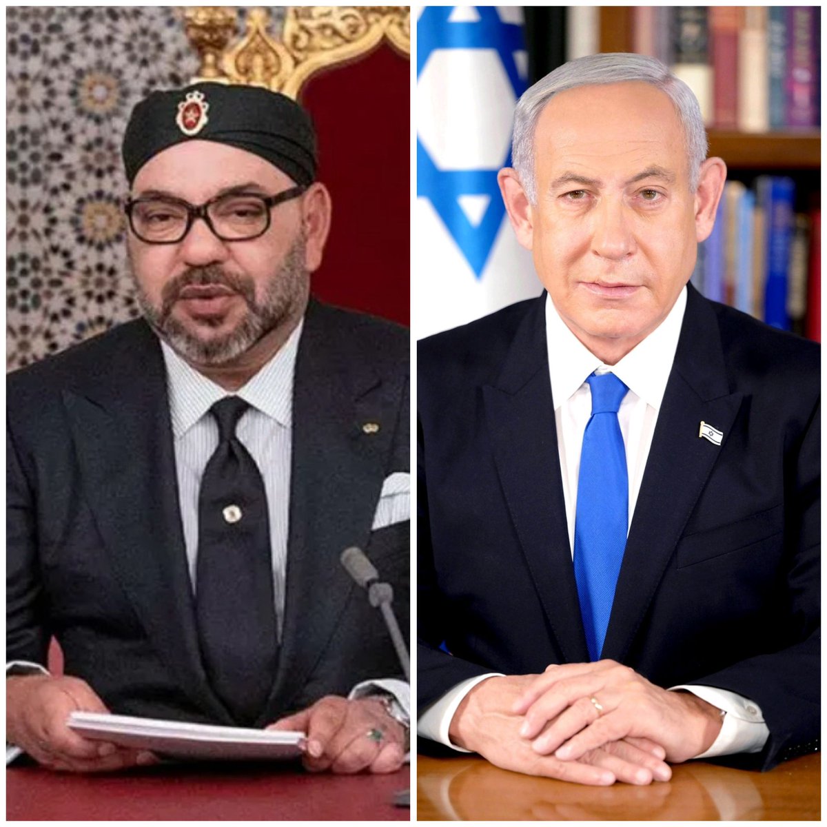 IsraelArabic's tweet photo. رئيس الوزراء نتنياهو:
أود أن أهنئ جلالة الملك محمد السادس على مصادقة مجلس الأمن التابع للأمم المتحدة، على القرار الذي يدعم خطة الحكم الذاتي المغربية في الصحراء الغربية تحت السيادة المغربية.
 إنه انتصار للدبلوماسية المغربية لمثابرتها المستمرة  منذ زمن طويل!