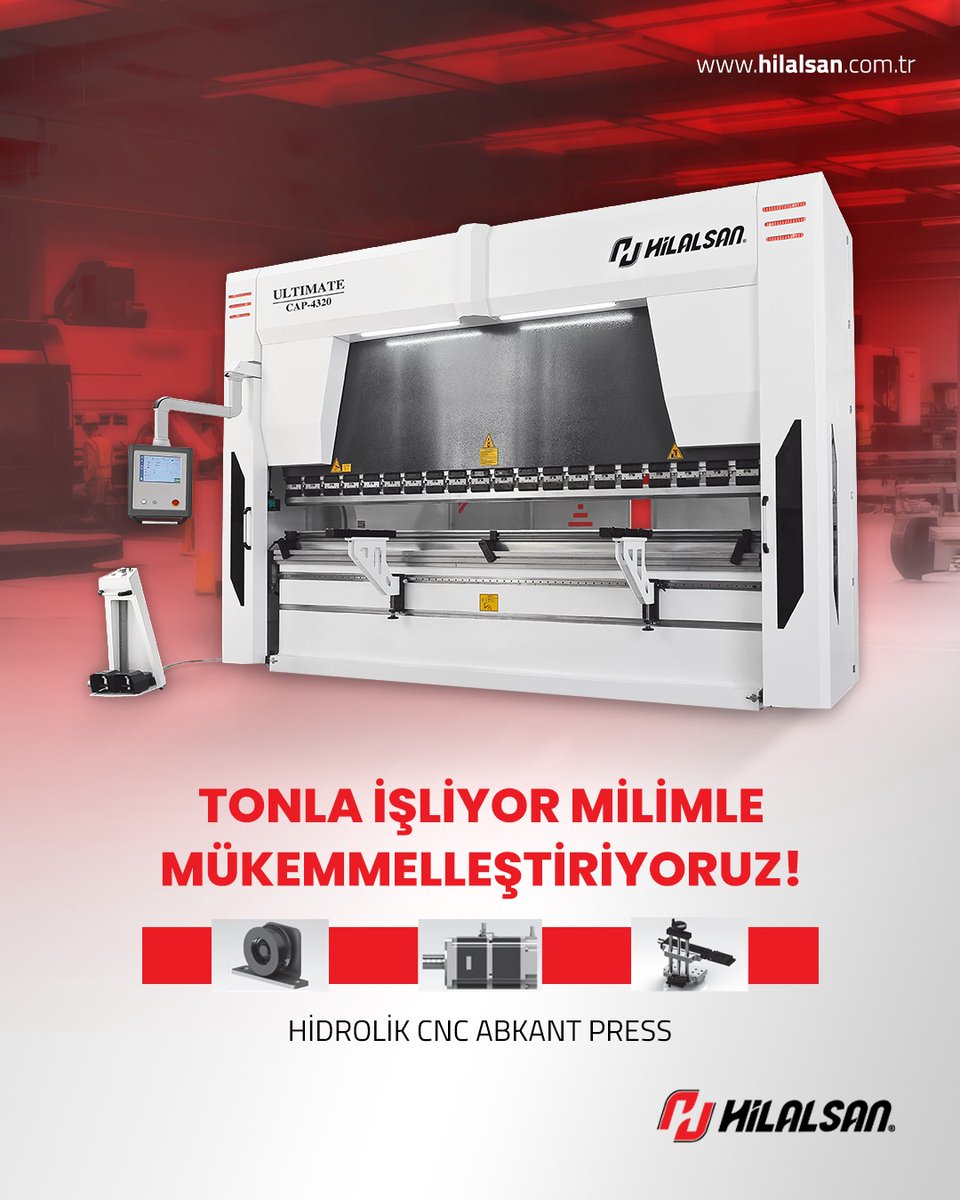 hilalsanmachine's tweet image. 🔧Ultimate Serisi ile her bükümde üstün doğruluk, maksimum verimlilik.

#Hilalsan #MaktekKonya #Abkant #PressBrake #SheetMetal #SacBükme #MetalForming #LeadingTechnology #Industry40 #EnergySavingMode #SmartManufacturing #Sensitive #AbkantPres #GiyotinMakas  #TeknolojiVeİnovasyon