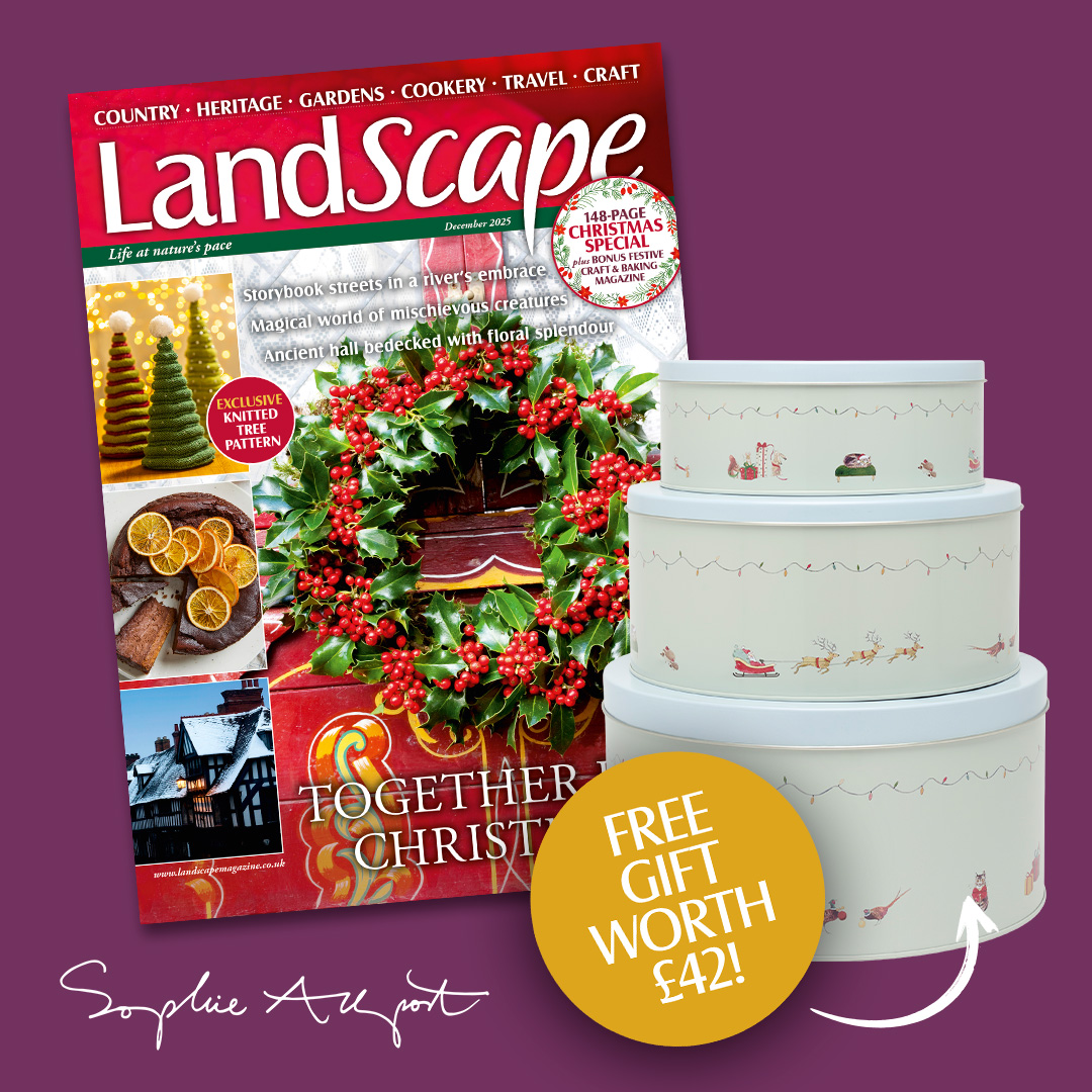 Make Christmas extra special!🎄
Take out an annual subscription to LandScape magazine from only £44.99 and get a FREE set of Sophie Allport cake tins worth £42!
Limited-time offer! Subscribe now to secure your gift - bit.ly/47nhZZ4