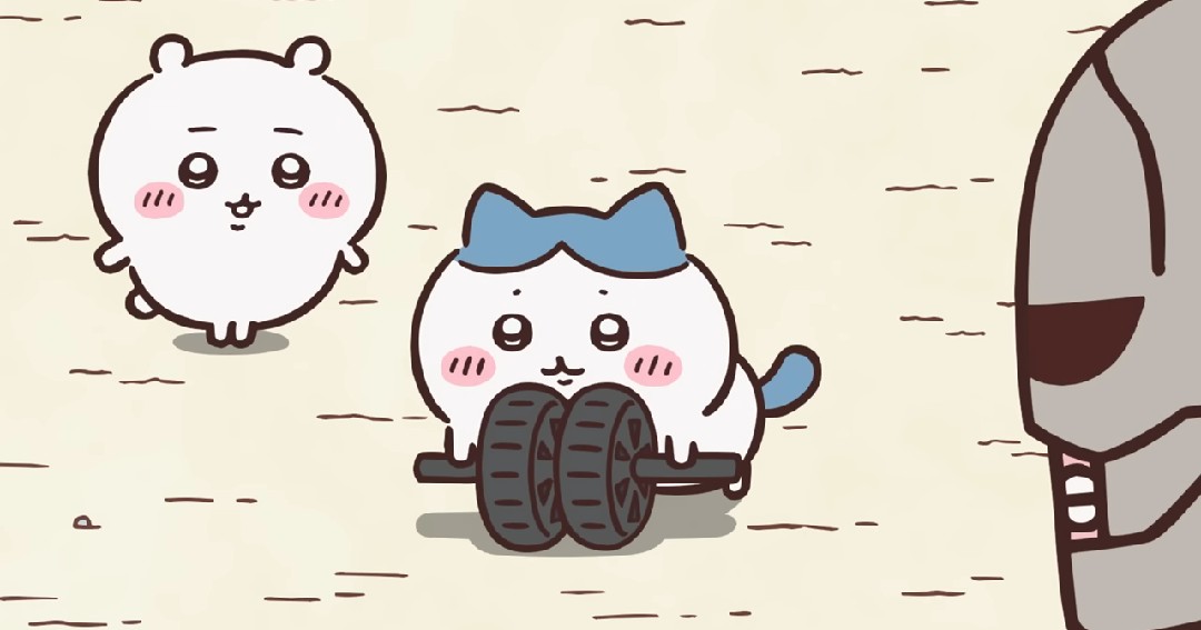 ちいかわ #アニメちいかわ ハチワレちゃんだと普通に前へ移動しちゃう