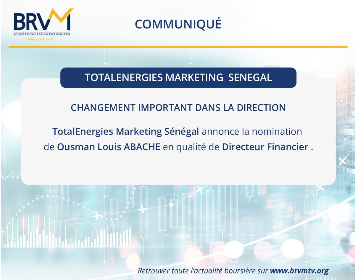 TotalEnergies #Senegal - Communiqué : Changement important dans la direction
shorturl.at/fVeIK