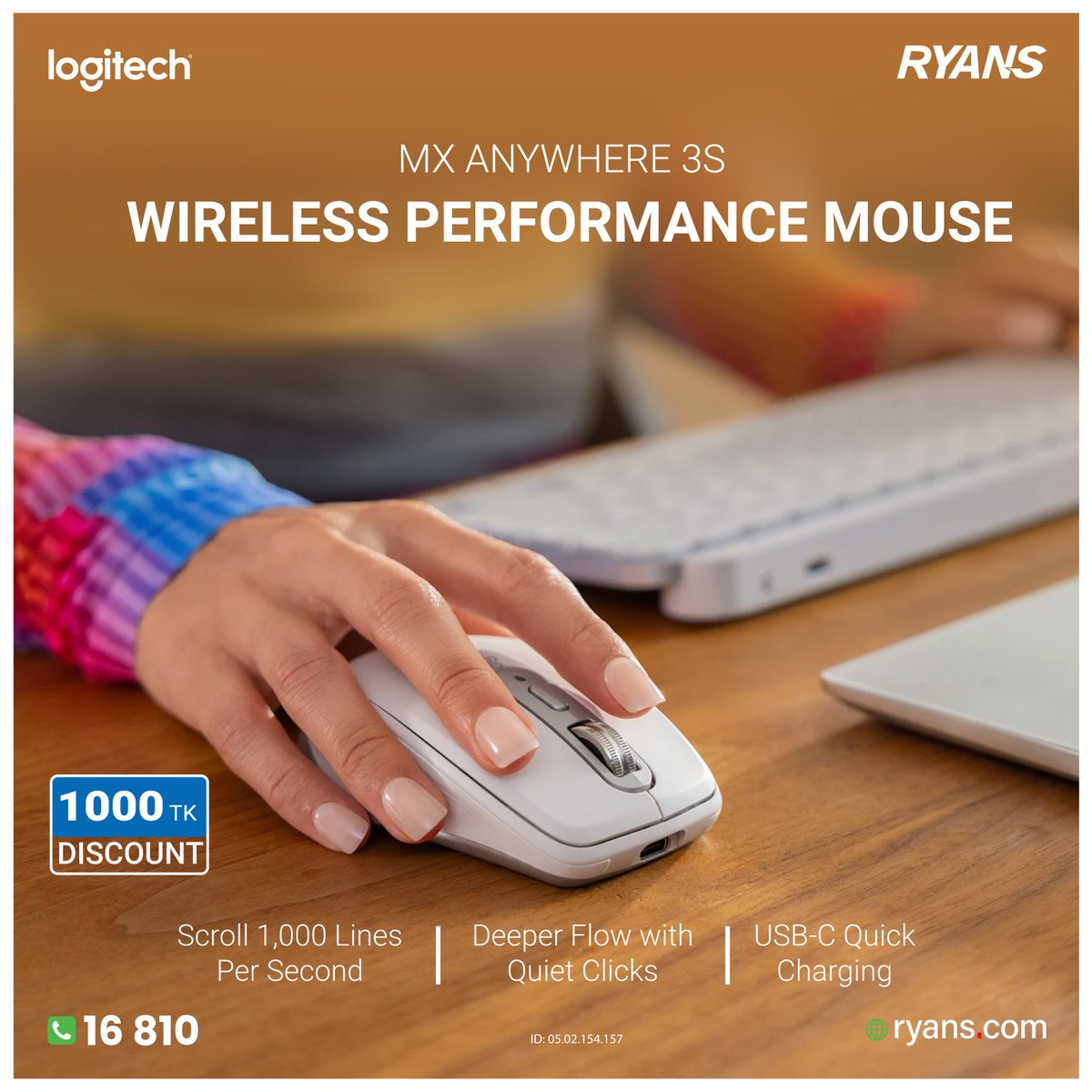 RyansComputers's tweet image. Level Up Your Productivity with Logitech MX Anywhere 3S!
Work smarter, scroll faster, and enjoy seamless control anywhere! 🌐
ryans.com/logitech-mx-an…

📞 Reach out today: Call 16810

#RyansComputers #LogitechMXAnywhere3S #WirelessMouse