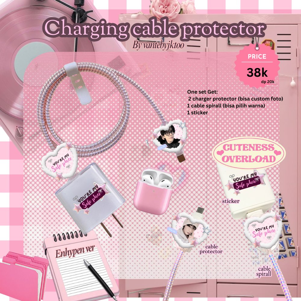vantebyjktoo's tweet image. ⋆. 𐙚˚࿔PO Charger Protector 𝜗𝜚˚⋆
╰┈➤from @vantebyjktoo⊹ ࣪ ˖

🍥Details: 1 set get = 2charger protector,1kabel spirall,1sticker
🍥Avail type : Micro USB,TypeC, Lightning 

⌯⌲Form Order : forms.gle/nrYDgq7TNQnYZh…