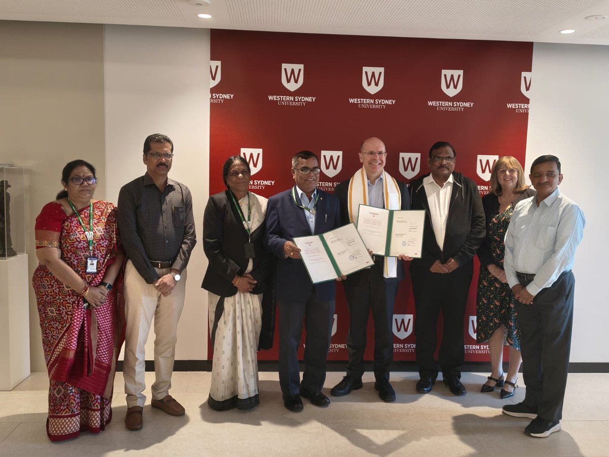 PjtsauIndia's tweet photo. BRIDGING BORDERS &amp; BUILDING FUTURES - A WORLD OF OPPORTUNITIES UNLOCKED
Exciting news for agriculture students in Telangana! PJTSAU &amp; Western Sydney University partner to offer a 4-year https://t.co/qHExNTBIOS. Agriculture program with international exposure! @westernsydneyu https://t.co/e1AebZ3Fho
