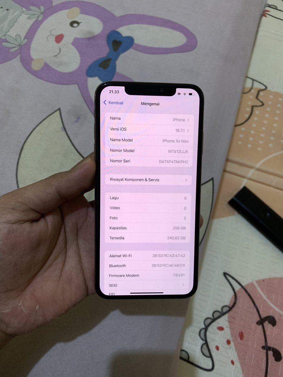 widdip27_'s tweet photo. iPhone XS MAX 256gb inter LLA
fullset
sinyal all operator ter daftar kemenperin (whitelist)
bh 74 ori awet banget
kamera dan speaker jernih
lcd orian
face id truetone ON
hp nominus like new pokonya
jual aja 3.4 nepis lokasi ciledug tangkot https://t.co/H5bhPuNpRX