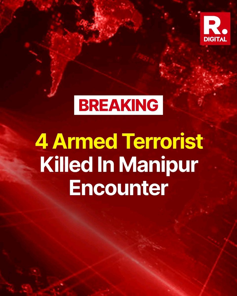 4 Armed Terrorists of United Kuki National Army killed in Manipur encounter.

#armedterrorist I #killed I #Manipur I #encounter I #BREAKINGNEWS I