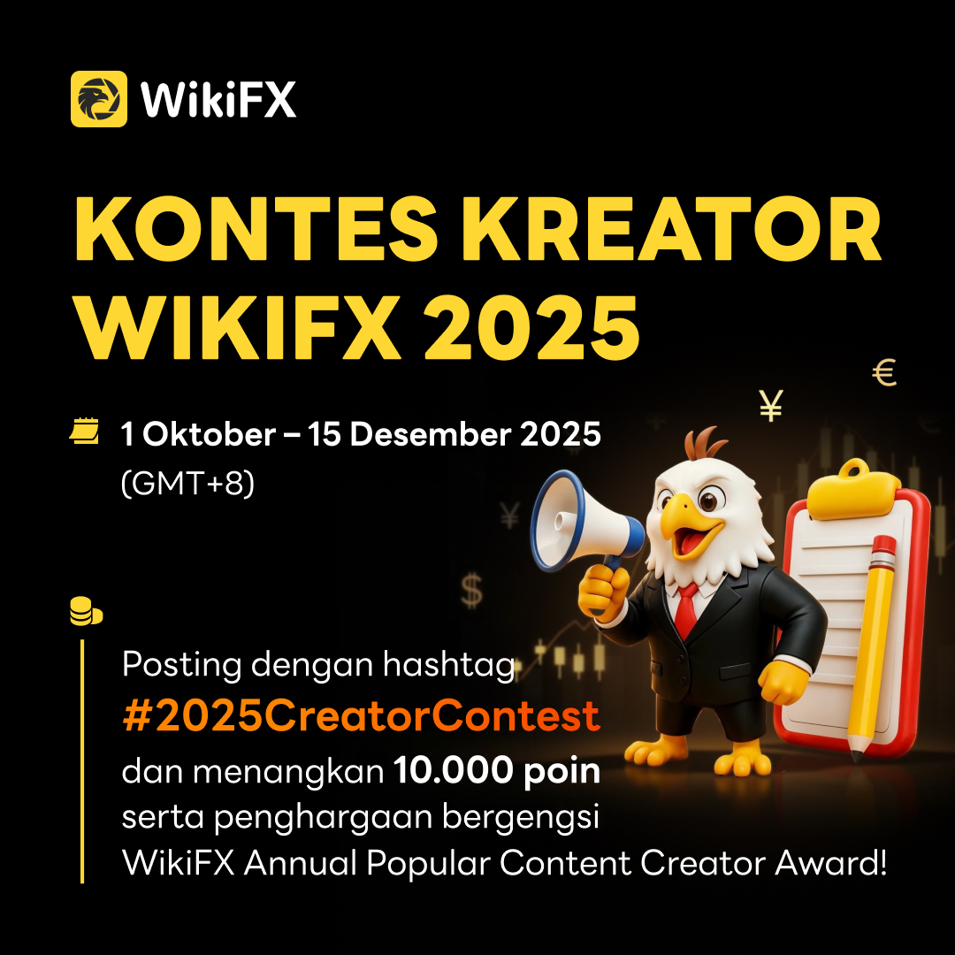 WikiFX_ID's tweet image. Kontes Kreator WikiFX 2025 sudah dimulai! Tunjukkan pandangan dan insight terbaikmu tentang pasar global, dan menangkan 10.000 poin + penghargaan Popular Content Creator Award.

🗓️ Periode: 1 Okt – 15 Des 2025 (GMT+8)
Gunakan hashtag #2025CreatorContest di postinganmu.